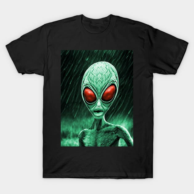 Planet X Aliens Sci-Fi NFT Collection T-Shirt by PlanetMonkey